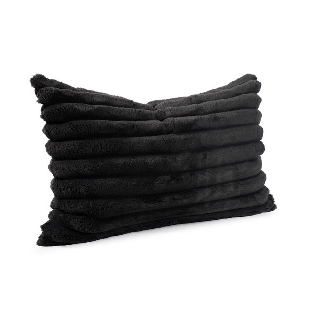 2020s Pillow 14 x 22 Shar Pei Black - Down Alternative Insert For Sale - Image 5 of 10