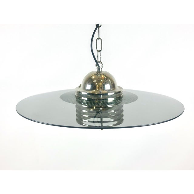 Silver Pendant Lamp Model T1394 attributed to Jan Eskil Eskilsson for Belid, 1980s For Sale - Image 8 of 10