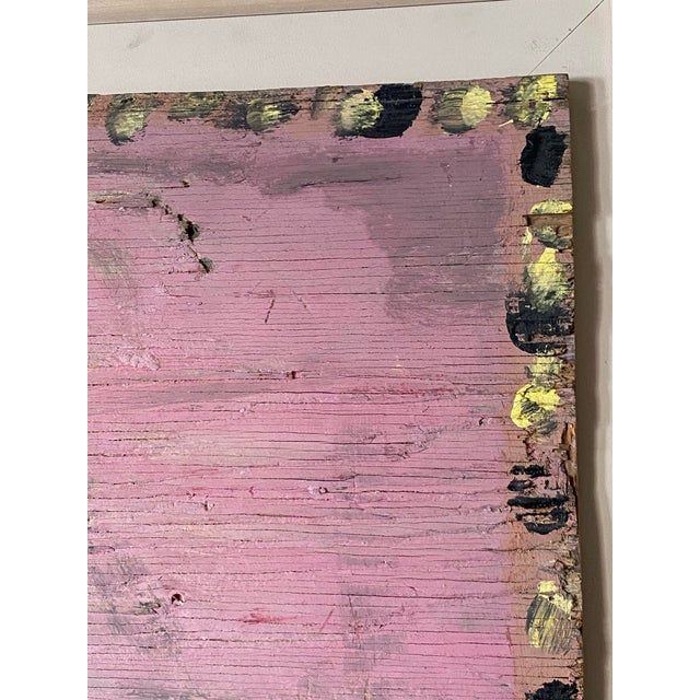 Pink 1980s Folk Art Self-Portrait Mixed-Media Painting by Jimmy Lee Sudduth, Framed For Sale - Image 8 of 13