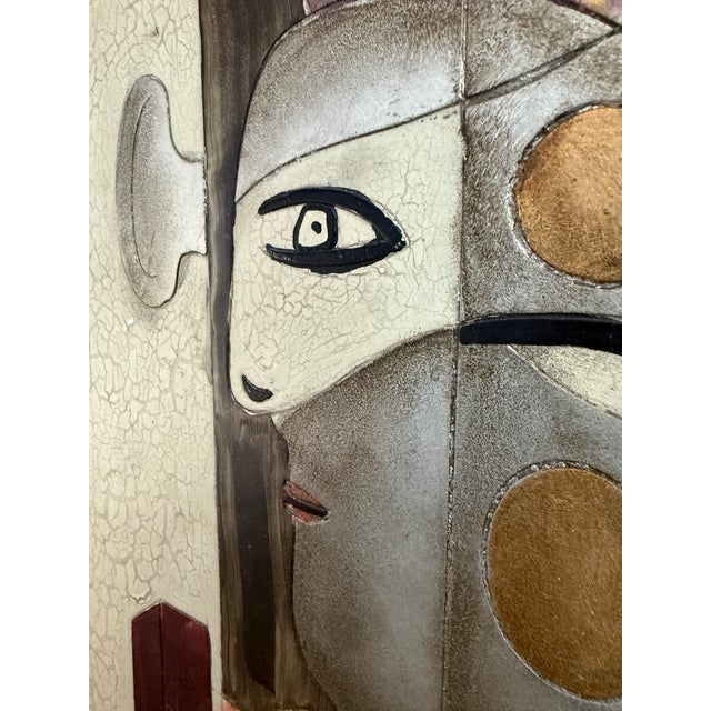 Italian Modernist Italian Vintage Cast Wall Panel Art Piece For Sale - Image 3 of 12
