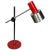 Red Metal & Aluminium Table Lamp from Stilnovo, Italy, 1960s For Sale - Image 9 of 9