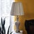 Hollywood Regency Vintage Paul Hanson White Porcelain Table Lamp on Brass Pagoda Base, Usa For Sale - Image 3 of 18