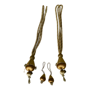 Bronze Silk Tiebacks With Extra Pair of Key Tassels