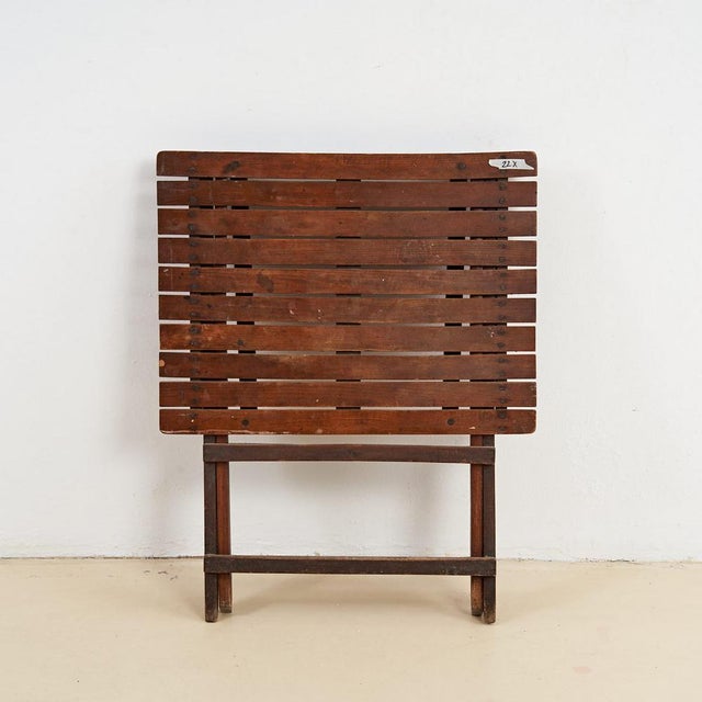 Vintage Wooden Open and Close Table For Sale - Image 4 of 6
