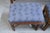 Wood Hickory Chair Banded Mahogany Traditional Chippendale 51" Accent Sofa Table W. Two Benches 150-10 For Sale - Image 7 of 13