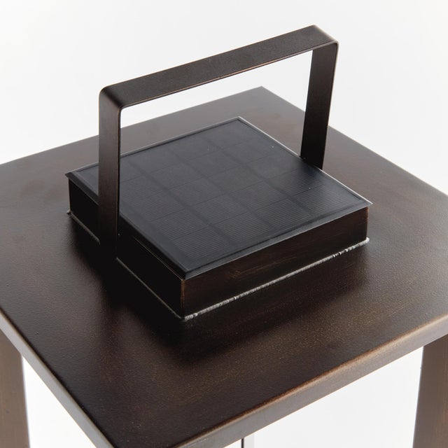 Contemporary Hanley Solar Led Lantern 18" For Sale - Image 3 of 5