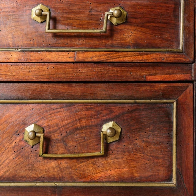 Wood Late 17th Century French Empire Cherry Wood Commode With Marble Top For Sale - Image 7 of 16