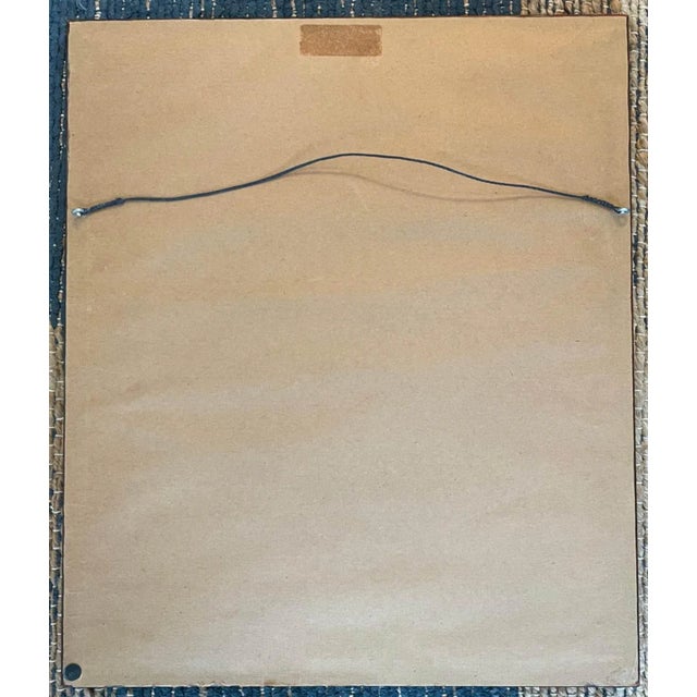 1970s Framed Needlepoint of Regal Lion & Lioness For Sale - Image 4 of 6