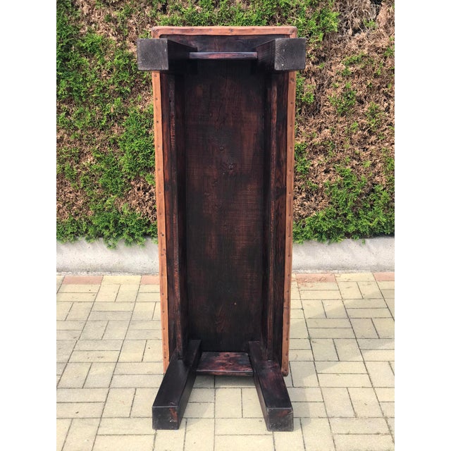 1930s Vintage Leather Bench,1930s For Sale - Image 5 of 7