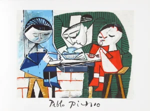 1980s "Le Repas des Infants" Lithograph After Pablo Picasso