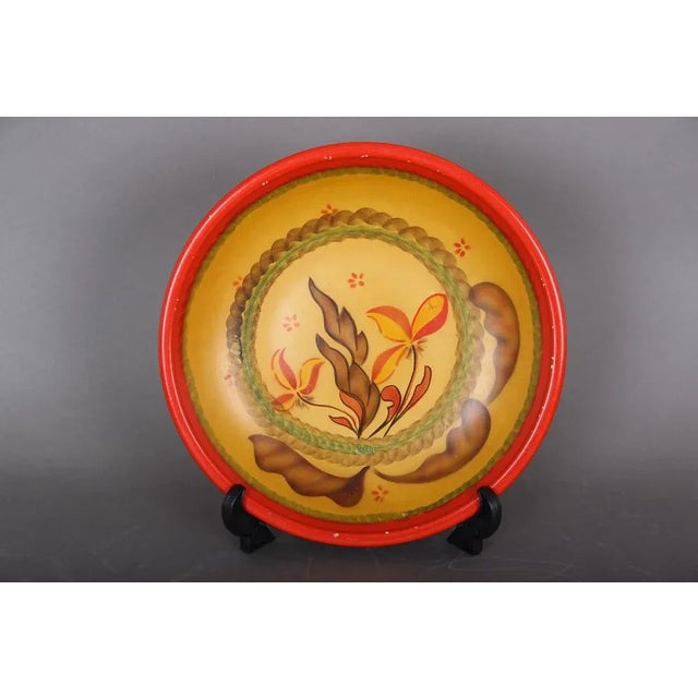 Fruit Bowl & Plates from Knabstrup, 1900s, Set of 6 For Sale - Image 3 of 9
