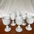 Vintage French Portieux Vallerysthal Soft White Opaline Goblets. These goblets can be used for water or wine. All are in...
