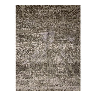 1990s Handwoven Modern Abstract Area Rug 9x12 For Sale