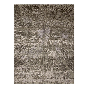 1990s Handwoven Modern Abstract Area Rug 9x12