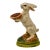 Vintage Vaillancourt Sculptural Folk Art Chalkware Hand Painted Standing Rabbit Figurine For Sale