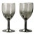 1960s French Silver Overlay Stemmed Liqueur Glasses- Set of Two For Sale