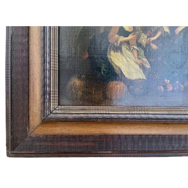 Gallant Scene in a Garden, Oil on Canvas For Sale - Image 10 of 13