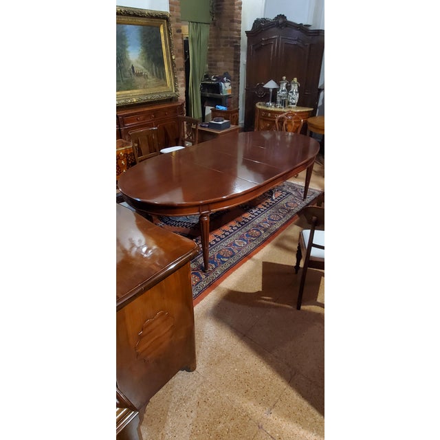 Extendable Mahogany Table, 1890s For Sale - Image 3 of 10