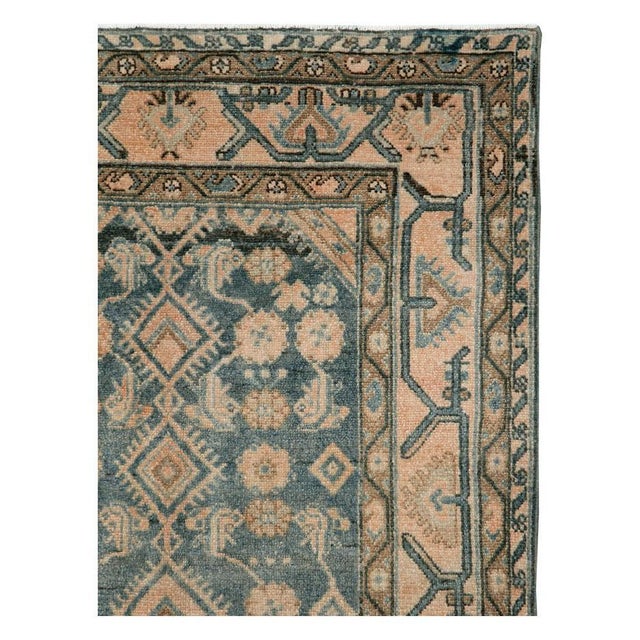 Rustic Galerie Shabab Collection Mid-20th Century Persian Malayer Throw Rug For Sale - Image 3 of 9