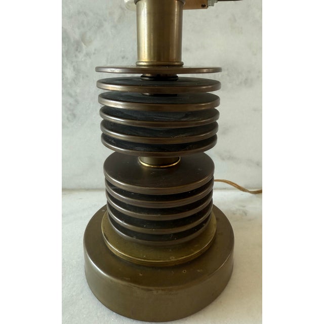 Mid 20th Century Vintage Brass Mushroom Table Lamp Attributed to Hans-Agne Jakobsson For Sale - Image 5 of 12
