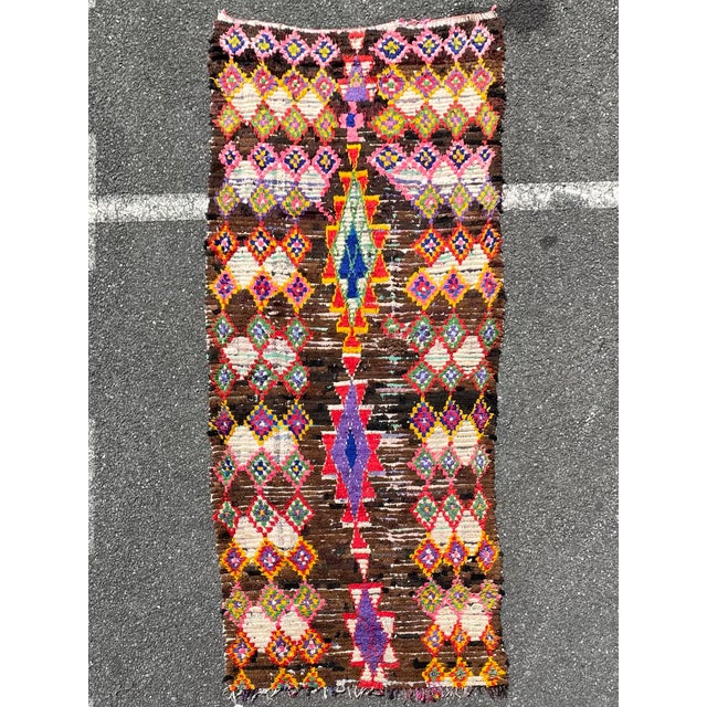 1980s Mid-Century Vintage Berber Moroccan Boucheruite Rug For Sale - Image 11 of 11