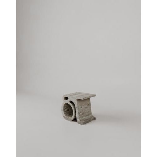 Rosso Lepanto Marble and Stone Prae Stool by Esther Knopfler For Sale - Image 16 of 18