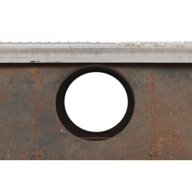 1940s 1940s Nyc Steel Subway Train Stool For Sale - Image 5 of 8