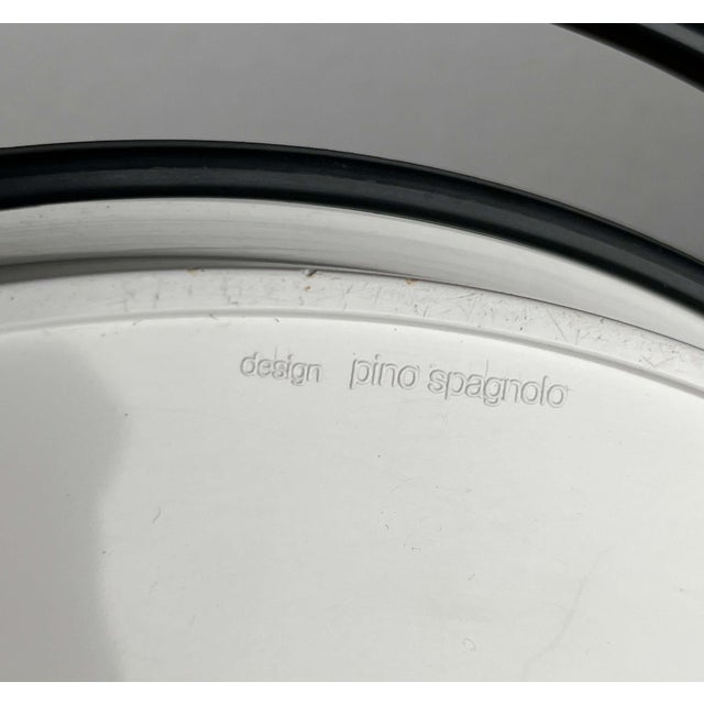 Mid-Century Modern Italian Space Age Black and White Plastic Tray by Pino Spagnolo for Biesse, 1960s For Sale - Image 12 of 13