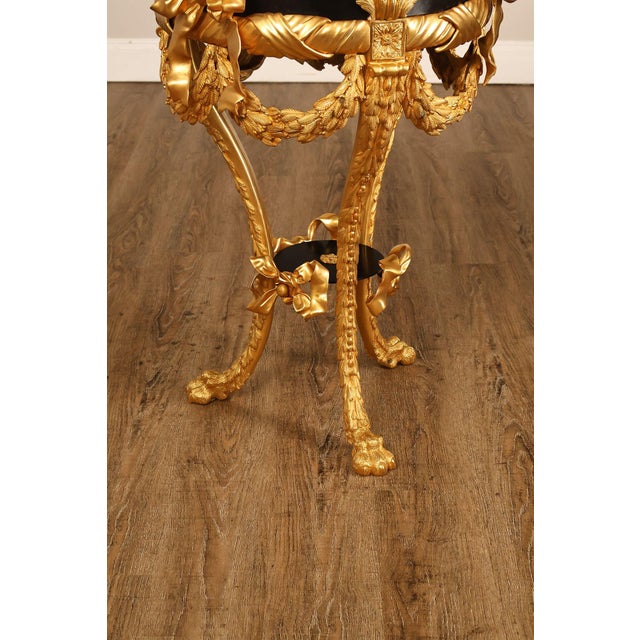 Fine Quality Bronze And Marble Louis XVI Style Gueridon Table For Sale In Philadelphia - Image 6 of 18