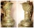 Metal Huge Pair of 1800's Antique Gilt Bronze Figural Cherub Ewer Urn Vase Table Lamps For Sale - Image 7 of 12