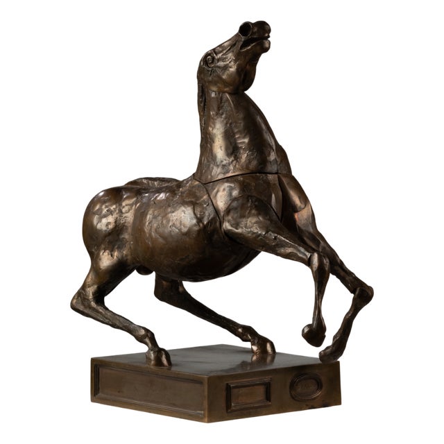 Miguel Berrocal, Articulated Horse Sculpture, 1973, Bronze For Sale