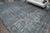 Textile 1970s Vintage Persian Handmade Wool Cotton Blue Area Rug For Sale - Image 7 of 11