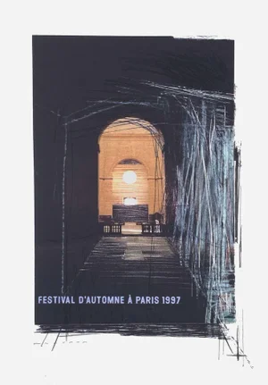 1997 Tadashi Kawamata Festival d'Automne Screen Print Poster