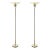 Pair of Mid-Century Articulating Polished Brass Torchieres Signed Nessen Studios For Sale