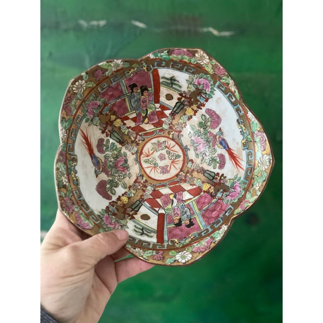 1940s 1940s Famille Rose Chinese Bowl For Sale - Image 5 of 10
