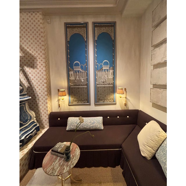 Collection of Six 19th Century French Directoire Framed Panoramic Wallpaper Panels For Sale - Image 4 of 15