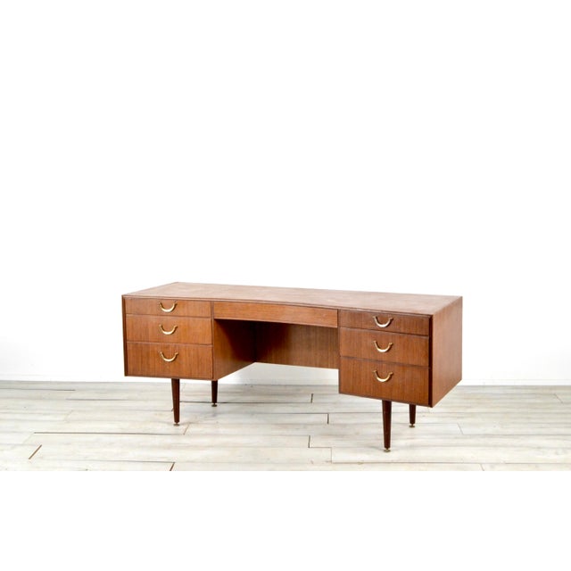 Brown Mid-Century Modern Teak Desk from Meredew, 1960s For Sale - Image 8 of 8