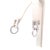 Traditional 1990s Pair of Gucci Estate Pierced Earrings Sterling Silver 7.73 Grams For Sale - Image 3 of 6