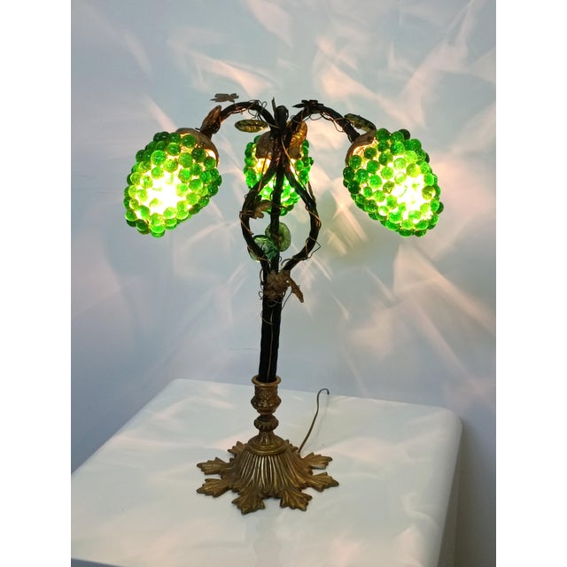 Murano Glass Grape Cluster Lamp, 1960s For Sale - Image 10 of 11