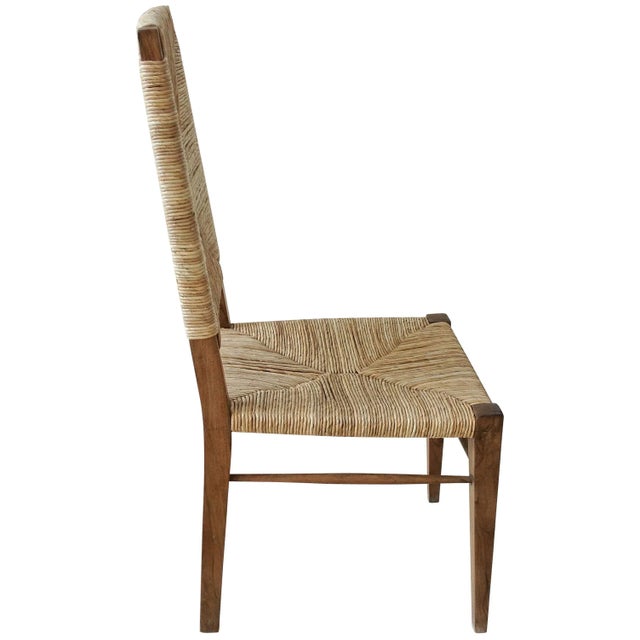 American NOIR Neva Seagrass Chair, Teak For Sale - Image 3 of 5