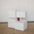 Centre Piece Storage Unit in White Lacquered Wood with Red Central Insert in the style of Designer Ludovico Acerbis, 1970s For Sale - Image 4 of 12