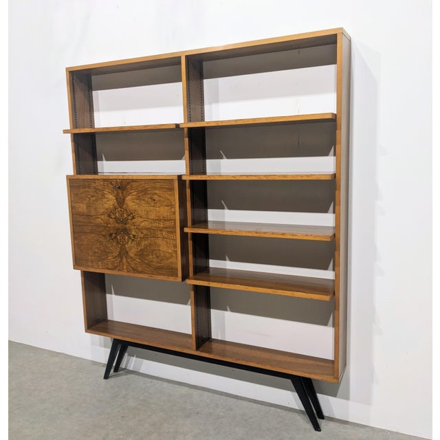 Mid-Century Modular Bookcase with Secretary, 1960s For Sale - Image 3 of 13