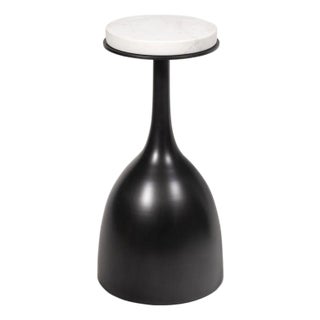 Regina Andrew Logan Accent Table, Oil Rubbed Bronze with Marble Top For Sale