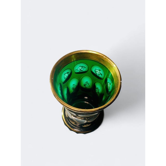 Bohemian Lithyalin Glass Vase For Sale - Image 4 of 6