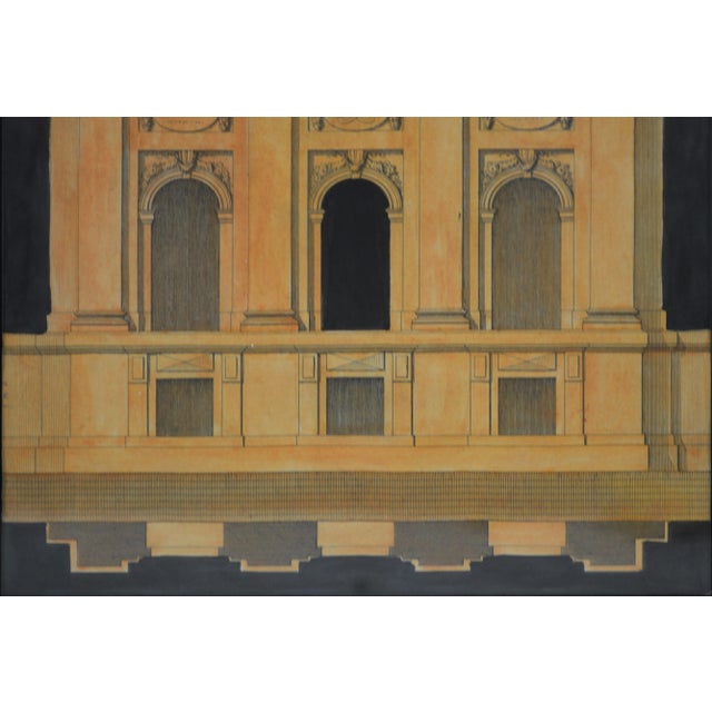 A very good pair of antique architectural engravings. The engravings are 18th/19th century and have been treated to an ink...