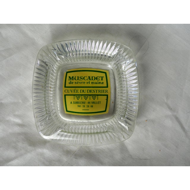 Glass 1970s French Muscadet Wine Glass Ashtray For Sale - Image 7 of 9