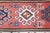 Red Antique Caucasian Sahsavan-Kazak Long Carpet-8' 1'' X 3' 2'' For Sale - Image 8 of 16