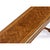1980s Art Deco Inspired Herringbone Parquet Top Gold Trim Oak Console Table For Sale - Image 5 of 9
