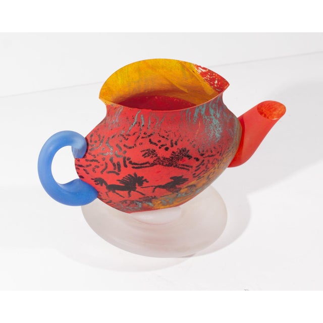 Late 20th Century Kjell Engman Kosta Boda Atelier Teapot Sculpture For Sale - Image 5 of 7