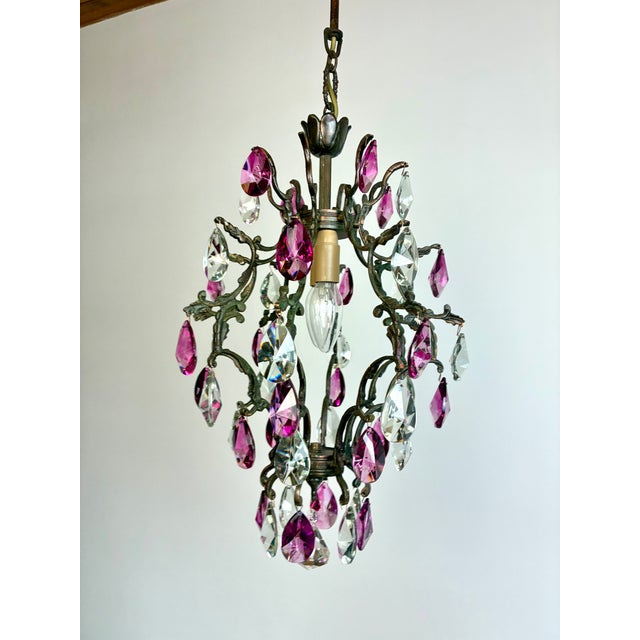 This exquisite vintage chandelier from the 1960s is a rare heirloom piece that has remained within the same Istanbul-based...
